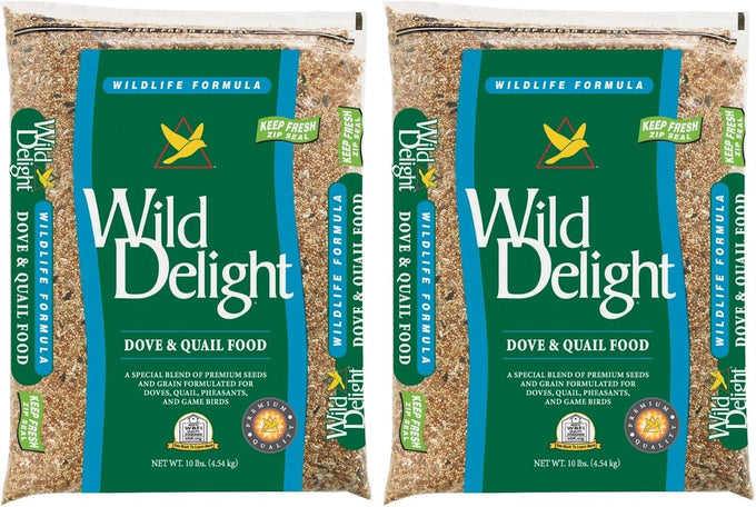 Wild Delight Dove & Quail Food, 10 lb, High-Quality Seed Blend for Doves and Quails