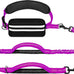 Lievuiken Hands Free Dog Leash with Zipper Pouch for Large Dogs, Adjustable Waist Belt, Black