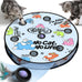 starry night interactive cat toy with motion activated ball and 7-hole play mat for indoor cats