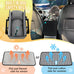 SlowTon Portable Dogs Armrest Booster Seat for Small Dog Anti-Collapse Pet Car Seat with Soft Cushion Safety Belt Black