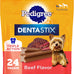 Pedigree Dentastix original dental chews for small toy breed dogs with real chicken, 108 treats, 1.63 lb bag