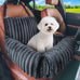 mixjoy dog car seat grey small medium dogs up to 25 lbs multi-functional pet travel bed with clip-on leash
