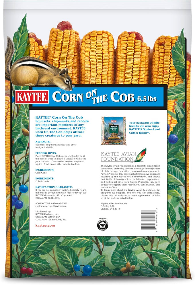 Kaytee Corn on the Cob Wildlife Attractant, 6.5 lb, No Added Ingredients