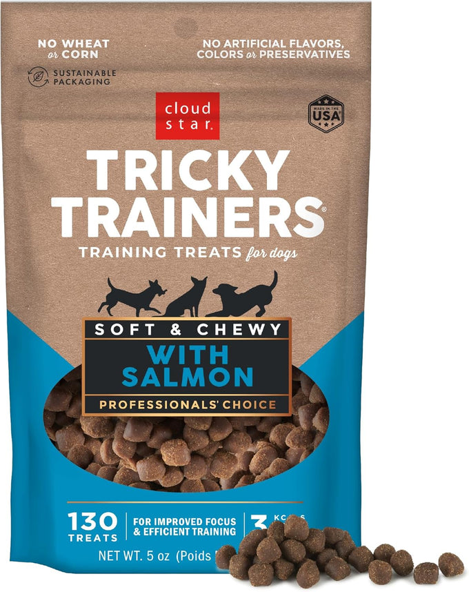 Cloud Star Tricky Trainers Soft & Chewy Liver Dog Treats, 14 oz. Pouch, Bite-Sized, Made in the USA