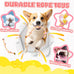 XIUGOAL pink puppy toys 9 pack for small dogs teething enrichment squeaky plush toys rope toys