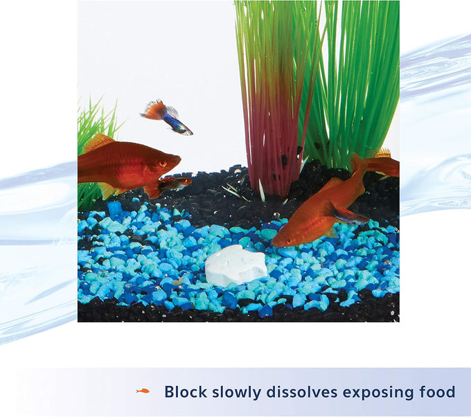 Aqueon 3-Day Vacation Fish Feeder Blocks for Freshwater Aquariums – 4-Pack Slow Release Nutrition for Up to 5-6 Medium Fish