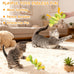 Retro Shaw 11" Realistic Silvervine & Catnip Snake Cat Toy with Crinkle Sound, Bite-Resistant Plush