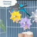 Parakeet Toys Colorful Spinner Rattle Bird Cage Enrichment Chewing Exercise for Parrots, 2pcs Random Color