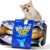 potaroma cat toys bite-sized flopping fish with catnip, realistic tap-activated moving kitten kicker, 3 floppy mode