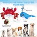 Beautyzoo floating dog water pool toys 2 pack, squeaky whale & crab design, medium/large dogs, durable summer water dog toy
