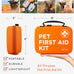 Arca Pet dog & cat first aid kit, vet-endorsed travel essentials with digital thermometer, muzzle, & mini first aid pouch