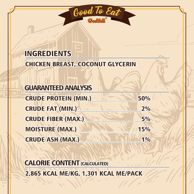 Gootoe chicken breast dog training treats high-protein gluten-free hypoallergenic grain-free 1 lb