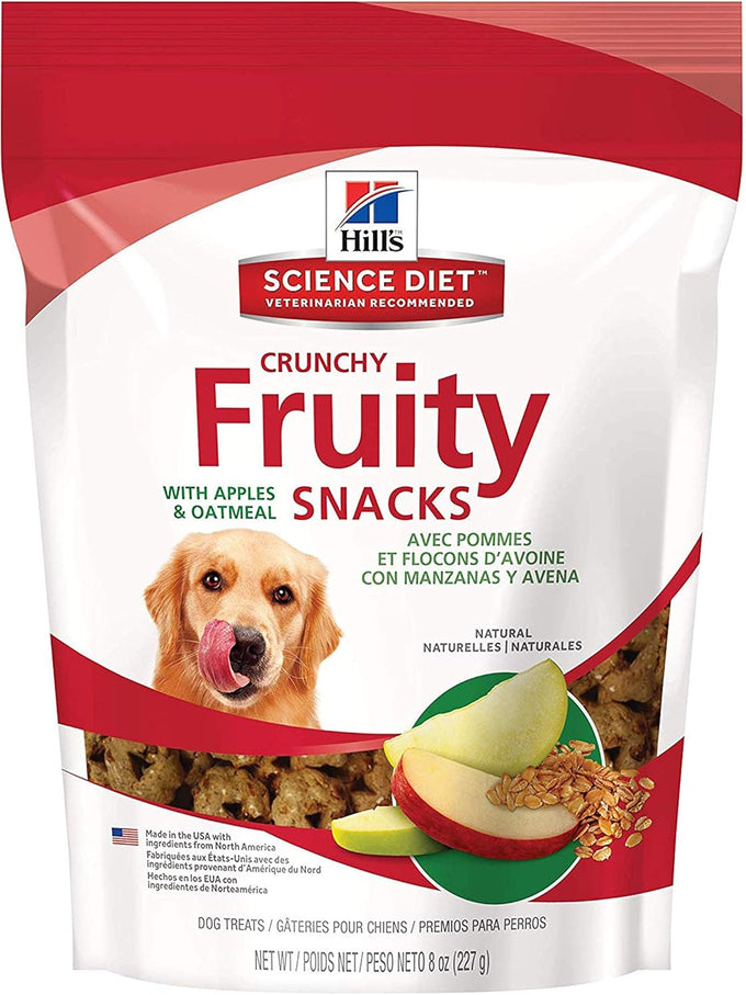 Hills natural dog treats crunchy cranberries oatmeal 8 oz bag US made