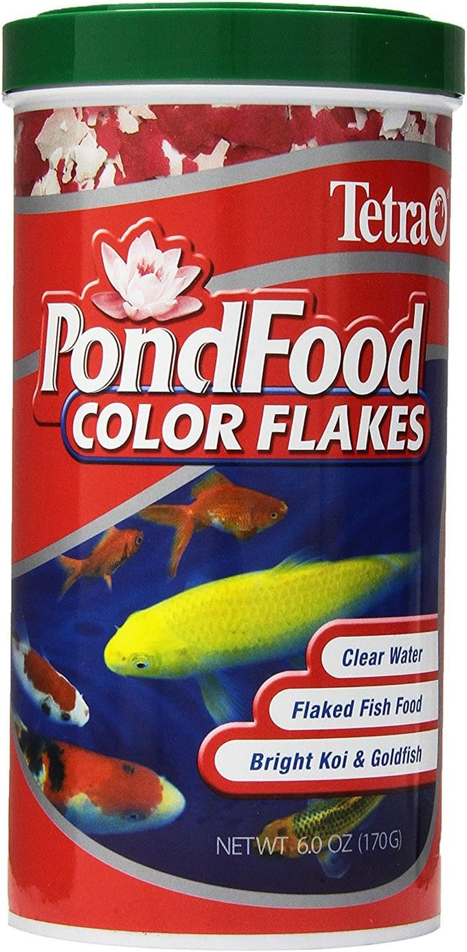 TetraPond Pond Flakes - Complete Nutrition for Smaller Outdoor Goldfish and Koi Fish - 6.35 Ounces