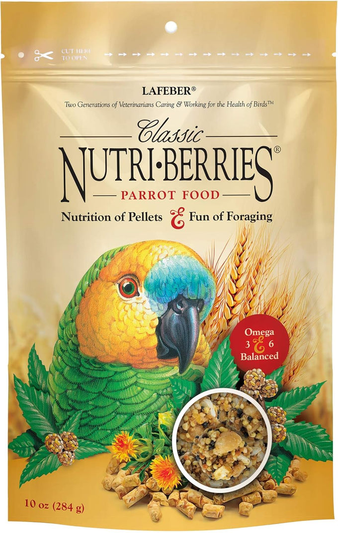 Lafebers Classic Nutri-Berries Non-Gmo Human-Grade Parrot Food 3.25 lb