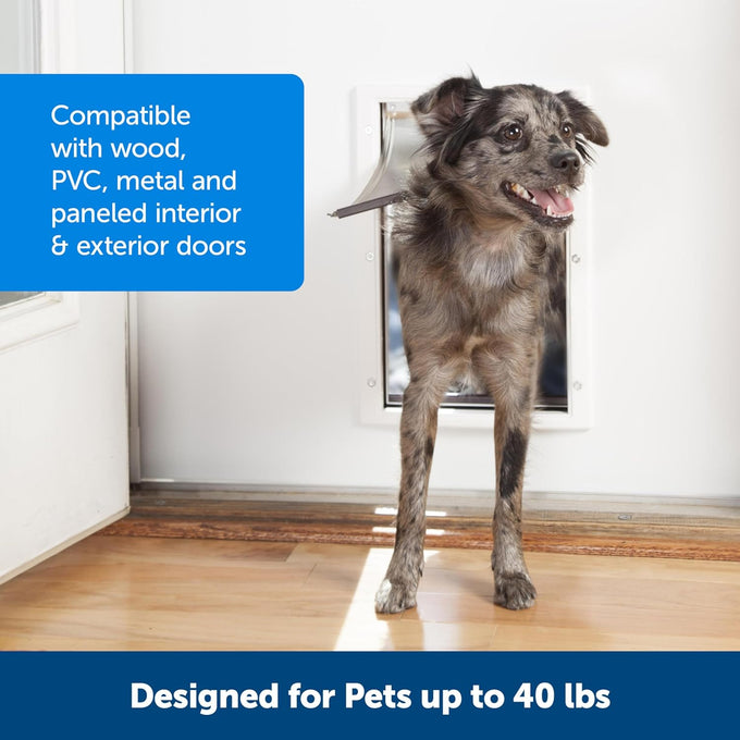 PetSafe never rust dog and cat door medium for pets up to 40 lb paintable easy diy installation