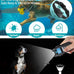 Dog training collar with remote, waterproof, adjustable control, beep and vibration modes, 2000FT range, rechargeable, fits small medium large dogs 15–120 lbs (Black)