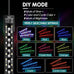 hygger 24/7 Full Spectrum Aquarium LED Light with Synchronized Control, Adjustable Timer, Brightness, and Colors, 3-Row Beads, IP68 Waterproof