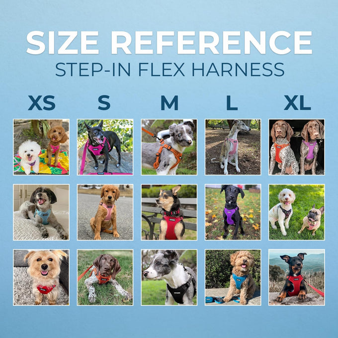 Voyager adjustable step-in flex breathable mesh dog harness for small medium large dogs pink medium size