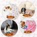 Premium Flannel Paw Printed Pet Blanket for Dog Puppy Cat - Small, Brown, Pink, White