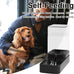 Automatic Cat Feeder and Water Dispenser Set for Small to Large Pets with 3.3L Capacity Black Feeding Bowls
