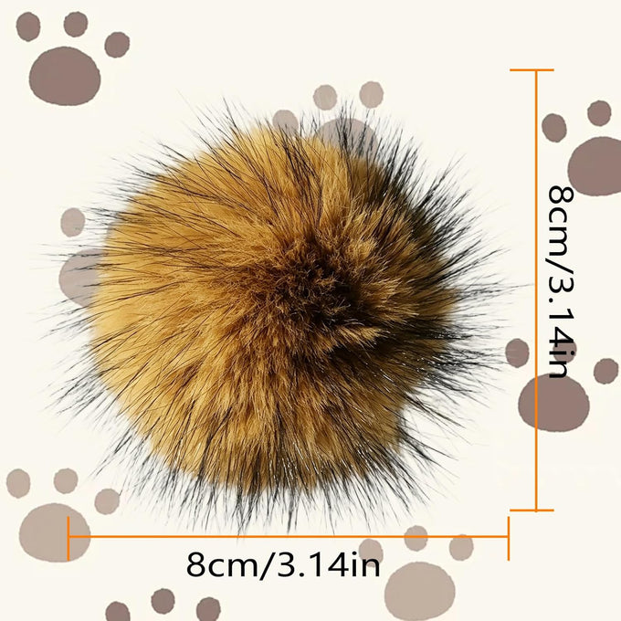 soft faux rabbit fur catnip cat toys balls for indoor cats, washable fun interactive bonding