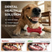 kseroo indestructible beef flavored hard nylon bone chew toys for aggressive chewers, red, 8 inch