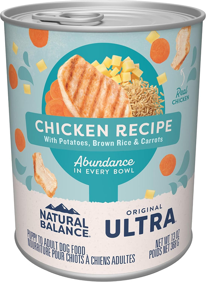 Natural Balance Chicken Formula Wet Dog Food, 13oz (12-Pack)