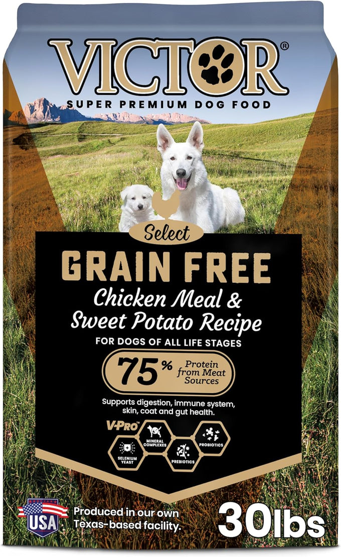 VICTOR Grain-Free Chicken & Sweet Potato Dog Food - 33% Protein