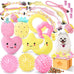 XIUGOAL 23 Pack Pink Puppy Toys for Female Puppies with Teething, Interactive Dog Toys and Ropes
