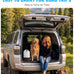 petnf dog water bottle portable 1 gallon (128oz) automatic gravity dog water bowl dispenser with pull-out drinking bowl