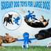 legend sandy blue octopus crinkle squeaky dog toys for large aggressive chewers durable tough