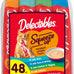 Delectables squeeze up variety pack, creamy squeezable puree, grain free cat treats, 48 x 0.5 oz tubes