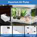 Aquarium Air Pump, 2.3W/5.5W/8W, Adjustable Fish Tank Bubbler for Small to Large Aquariums, up to 200 Gallons