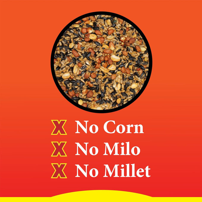 Wild Delight Sizzle N' Heat Bird Food, 5 lb, hot blend, squirrel deterrent, manual power
