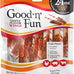 Good 'n' Fun Triple Flavor Wings Chews for All Dogs, 12 Ounces, Chicken, Pork Hide, and Beef Hide