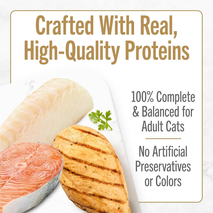 Purina Fancy Feast Gourmet Wet Cat Food Variety Pack Petites Gravy Collection 2.8 oz break-apart tubs 48 servings per pack of 24