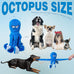 legend sandy blue octopus crinkle squeaky dog toys for large aggressive chewers durable tough