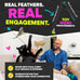Jackson Galaxy Gotcha! Telescoping Cat Wand Toy with Natural Feathers for Indoor Cat Play