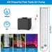 hygger aquarium air pump, 4w/7w/11w powerful oxygen aerator, adjustable dual stainless steel outlets for small-medium-large fish tank