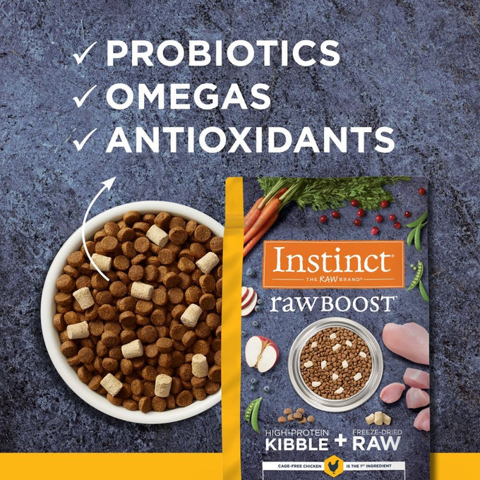 Instinct Raw Boost, Natural Dry Cat Food with Freeze Dried Pieces, High Protein, Grain Free Recipe - Real Chicken, 5 lb. Bag