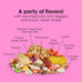 Kaytee Fiesta Big Bites Small Parrot & Conure Food, 4 Pounds, Nutritious and Fun Blend for Skin, Feather, Digestion, Brain and Heart Health