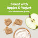 blue buffalo apples & yogurt mini crunchy dog biscuits, oven-baked with natural ingredients, 16-oz bag