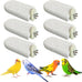 pinvnby 4-piece bird perch stands for small to medium parrots, cockatiels, lovebirds, conures, and finches