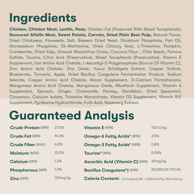 Jinx Premium Grain-Free Dry Dog Food - Real Chicken, Sweet Potato & Carrot