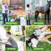 Upgraded 8-in-1 Zinc Alloy Dog Wash Hose Nozzle with 100cc Soap Dispenser and Pet Grooming Glove