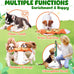 xiugoal 2-pack dog toys for aggressive chewers, small to medium breed, no stuffing, squeaky chew toy