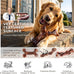 Kseroo bacon flavored nylon dog chew toys 3-pack for medium large dogs 25-90lbs brown XL