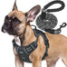 Beebiepet heavy duty tactical dog harness for small dogs, large, brown, no pull, adjustable, reflective