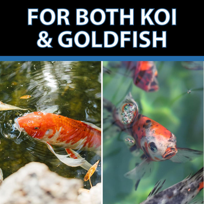 CrystalClear Staple Pond Fish Food 2.2 pound bag, 32% protein floating pellets for koi & goldfish